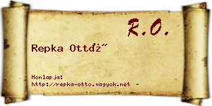 Repka Ottó névjegykártya